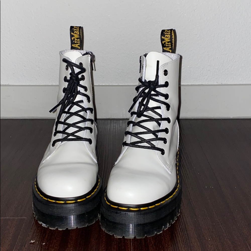 White Platform Doc Martens (Jadon)